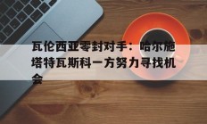 开云体育官网登入-瓦伦西亚零封对手：哈尔施塔特瓦斯科一方努力寻找机会的简单介绍